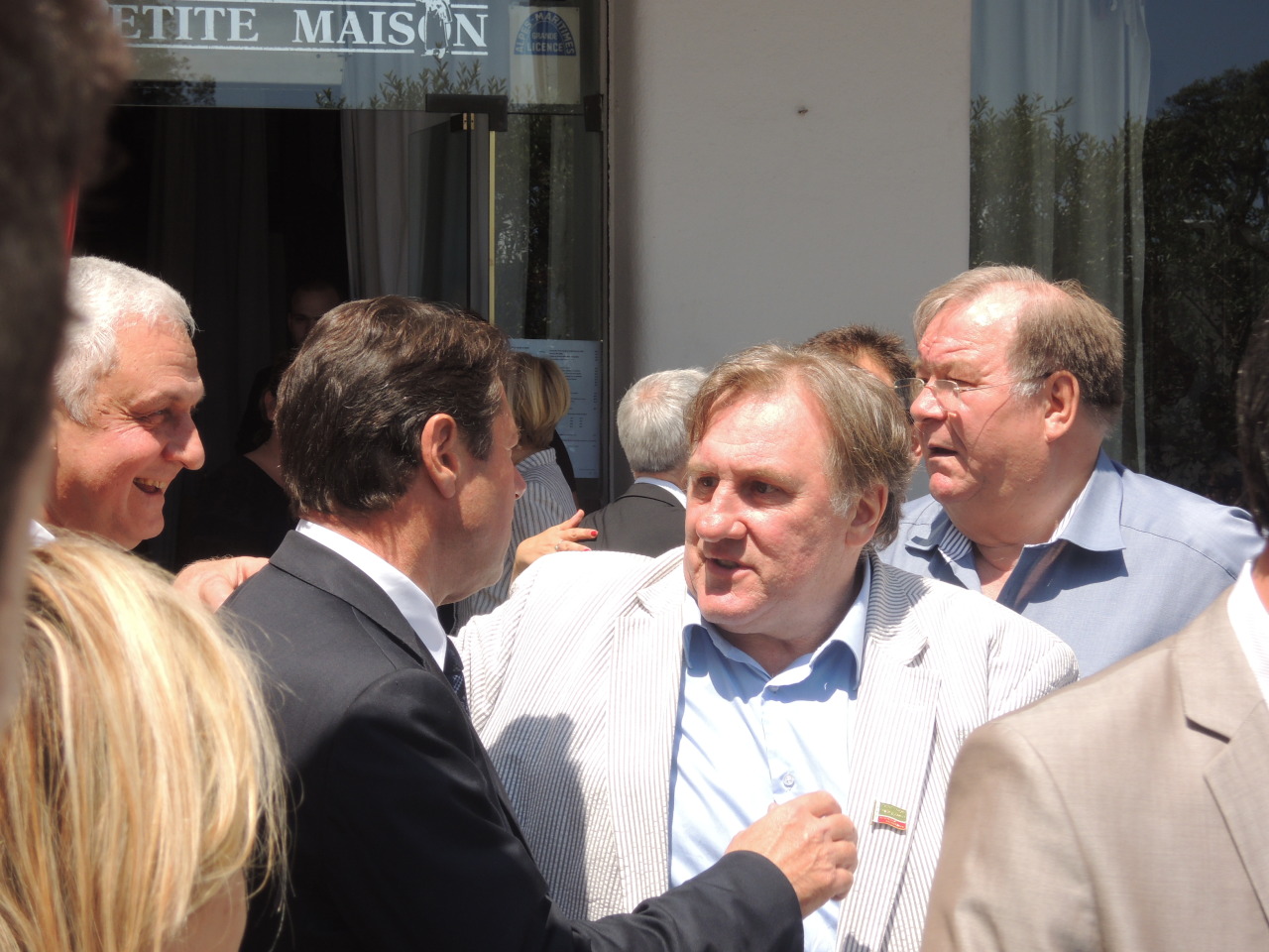 Gérard Depardieu en visite à Nice